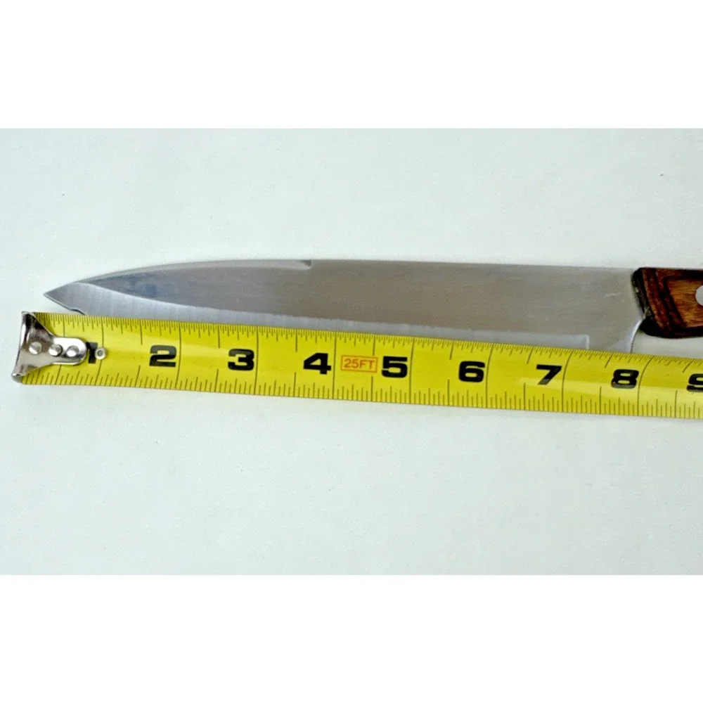Hanford Forge Knife Serrated Wood Handle 8